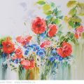 Bouquet with poppies